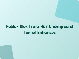 Discover Hidden Tunnel Entrances in Roblox Blox Fruits Underground